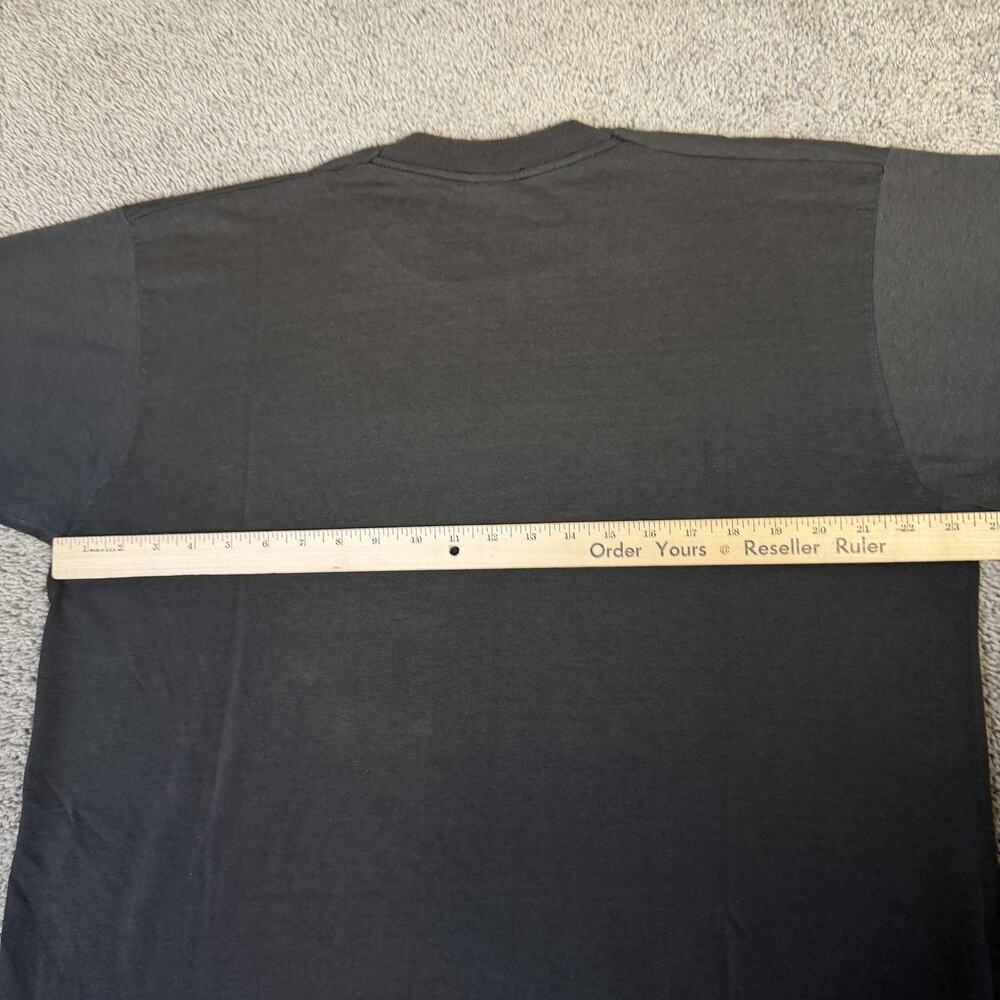 Vintage 90s Crayola Shirt Mens XL Black Crayon Graphic Crew Neck Single Stitch - Picture 9 of 11